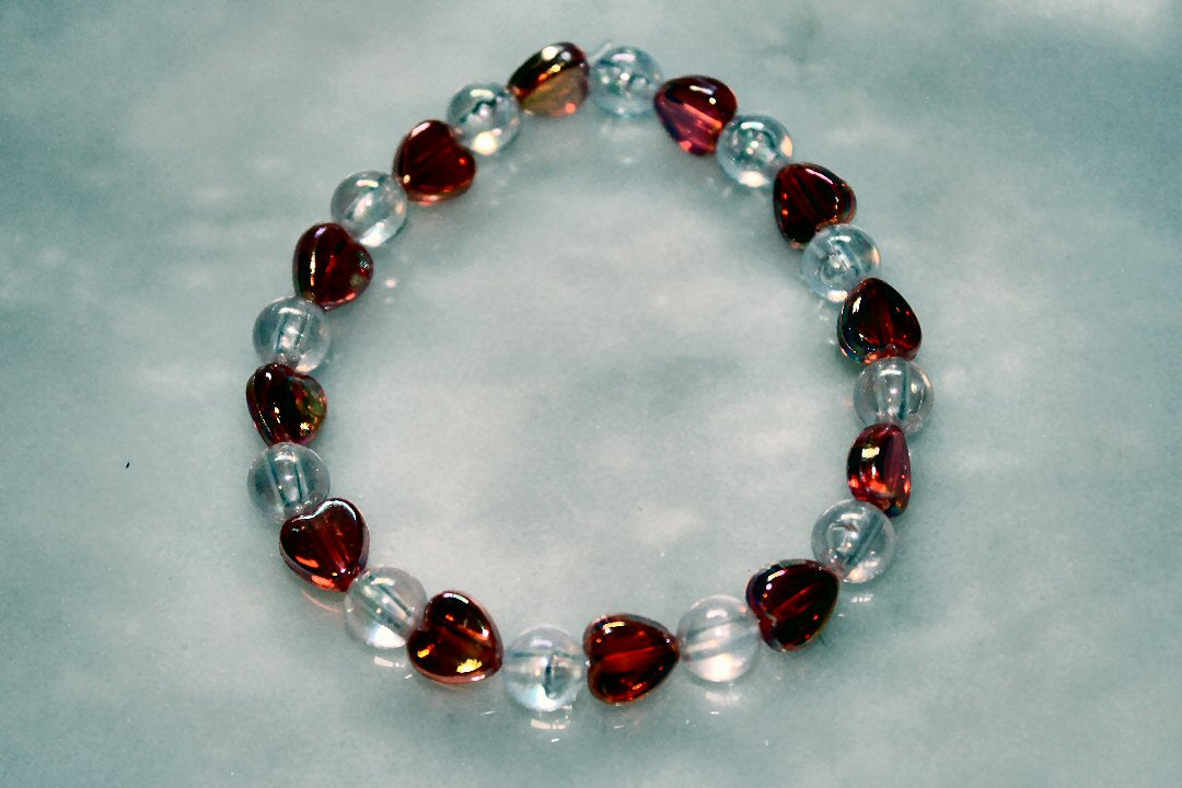 Red hearts bracelet
