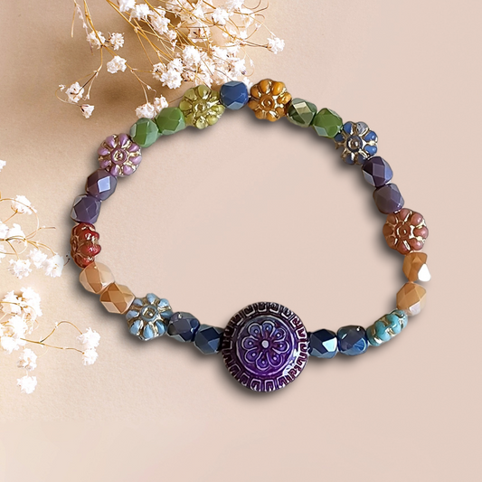 Mood gemstone bracelet