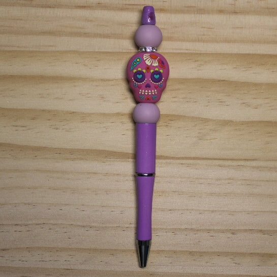 Day of The Dead (Dia de los Muertos) Ball Point Pen - Purple