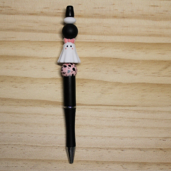 Cute Ghost with Bow ballpoint decorative pen