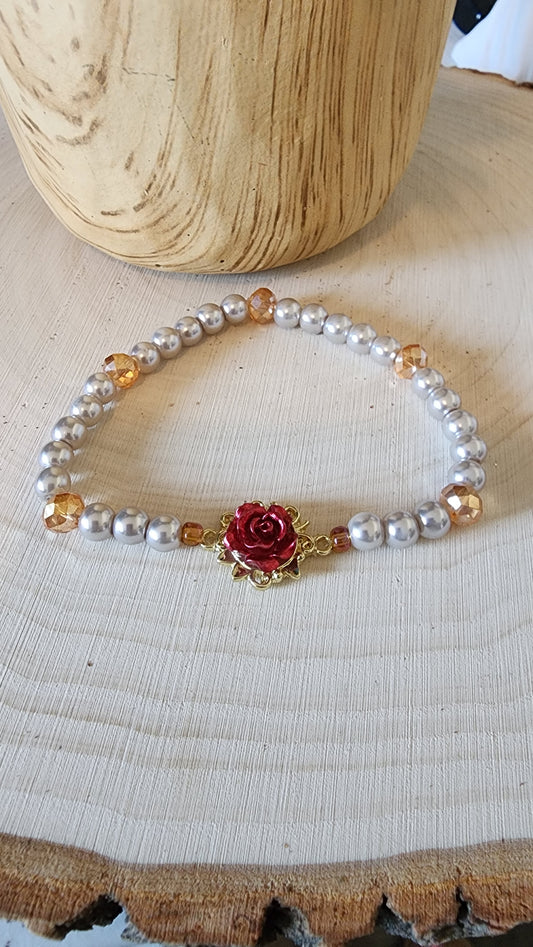 Rose Pearl Bracelet