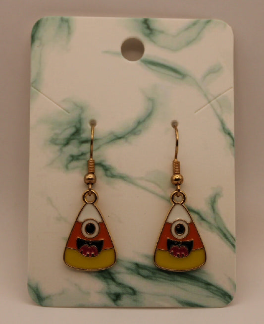 Funny Candy Corn Dangle Earrings