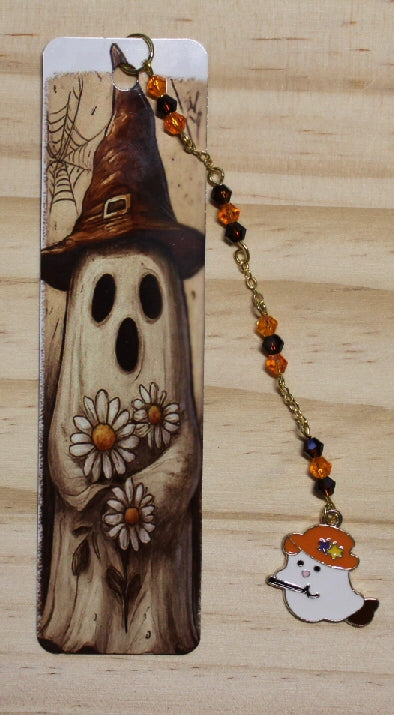 Flower Power Ghost Bookmark