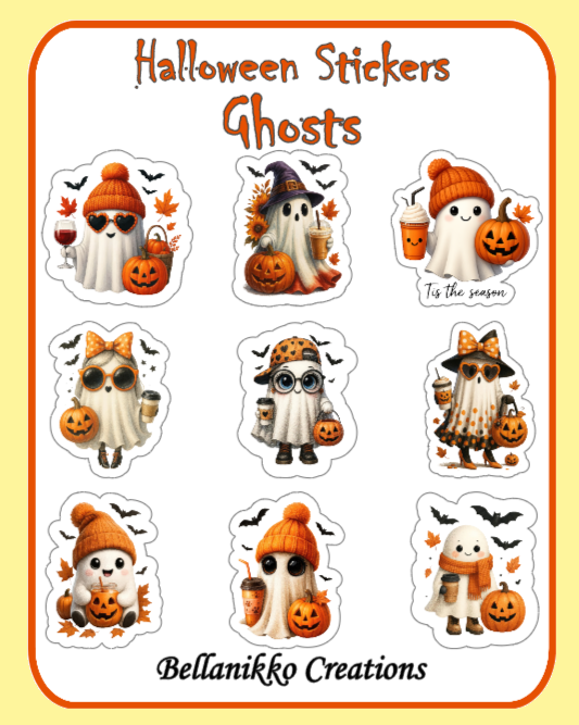 Halloween Stickers - Ghosts