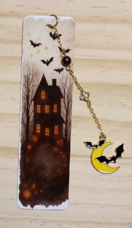 Bats in The Belfry Metal Bookmark