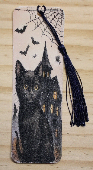 Black Cat Vinyl Bookmark