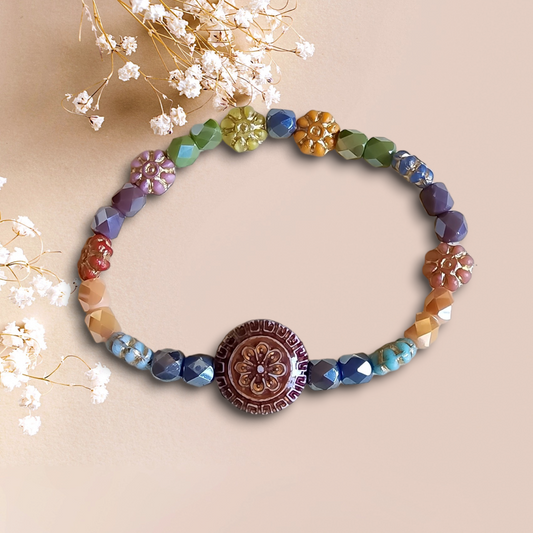 Mood gemstone bracelet
