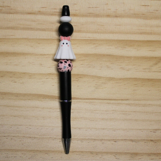 Cute Ghost with Bow ballpoint decorative pen